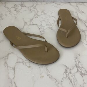 TKees‎ Foundations Flip Flip Sandals Sz 7 Beige Minimalist Summer Beach Shopbop